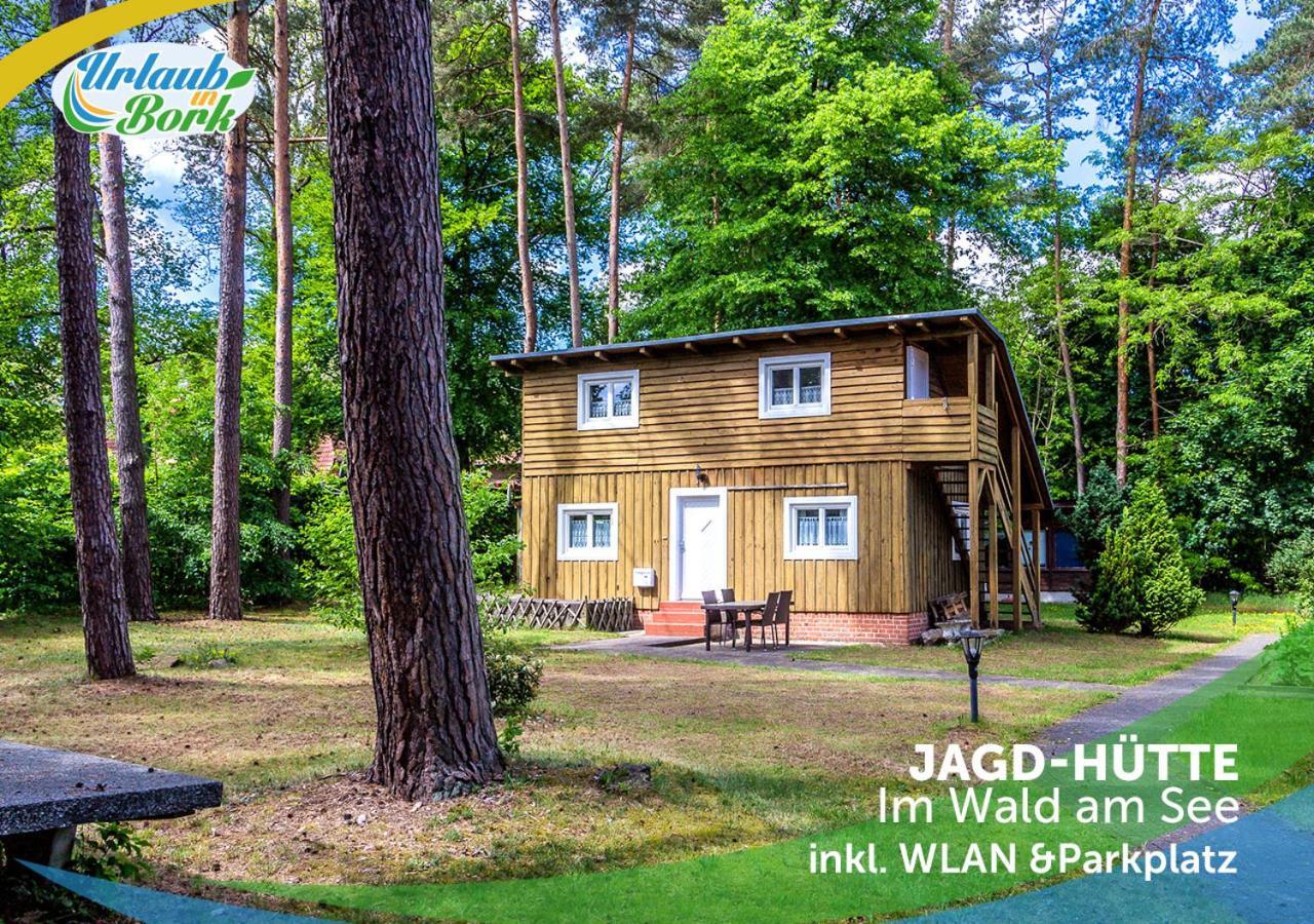 퀴리츠 Jagd-Angler-Holzhaus-Im-Wald-Am-See 빌라 외부 사진