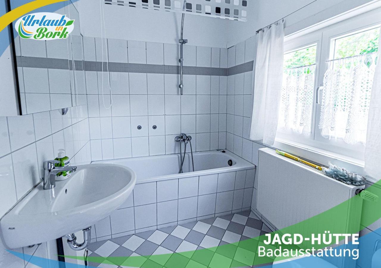 퀴리츠 Jagd-Angler-Holzhaus-Im-Wald-Am-See 빌라 외부 사진