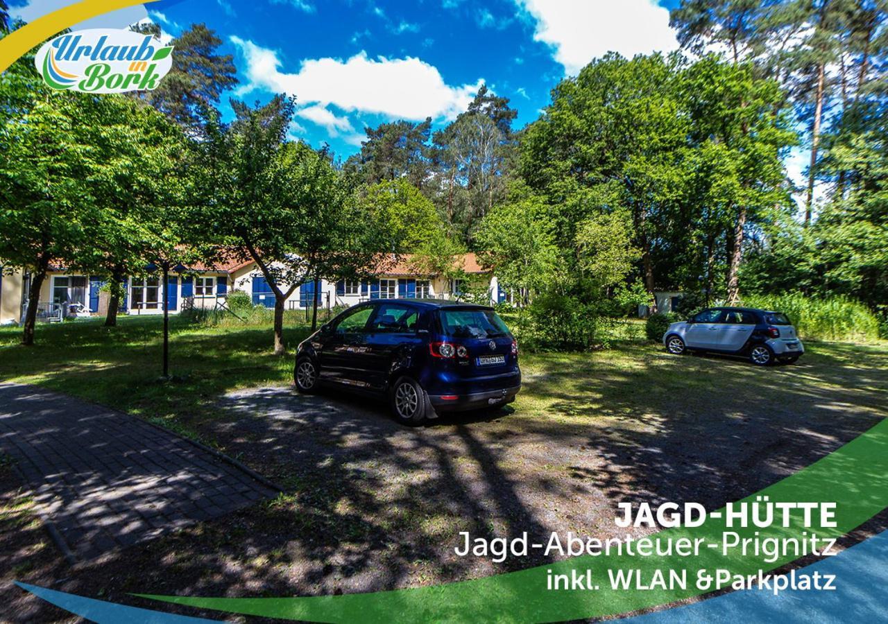 퀴리츠 Jagd-Angler-Holzhaus-Im-Wald-Am-See 빌라 외부 사진