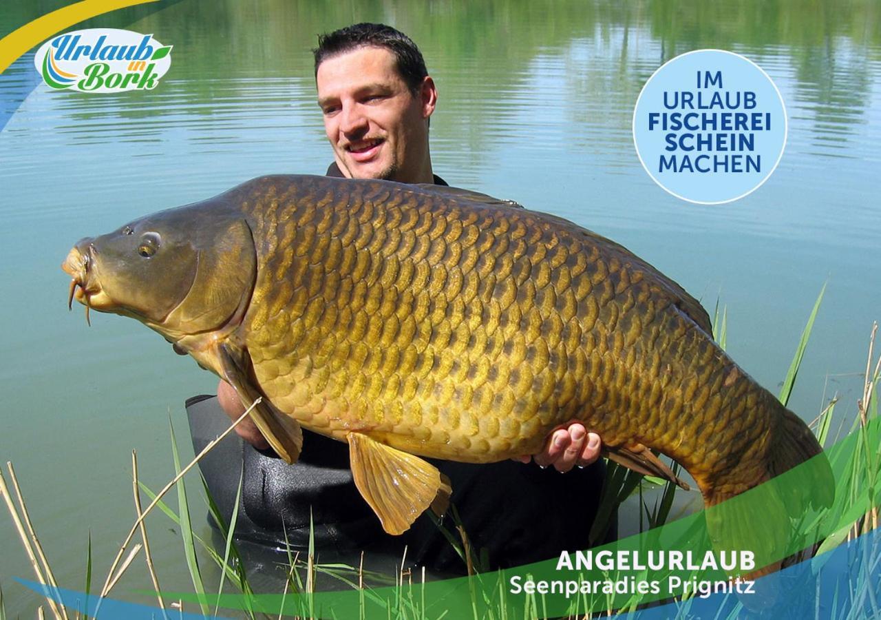 퀴리츠 Jagd-Angler-Holzhaus-Im-Wald-Am-See 빌라 외부 사진