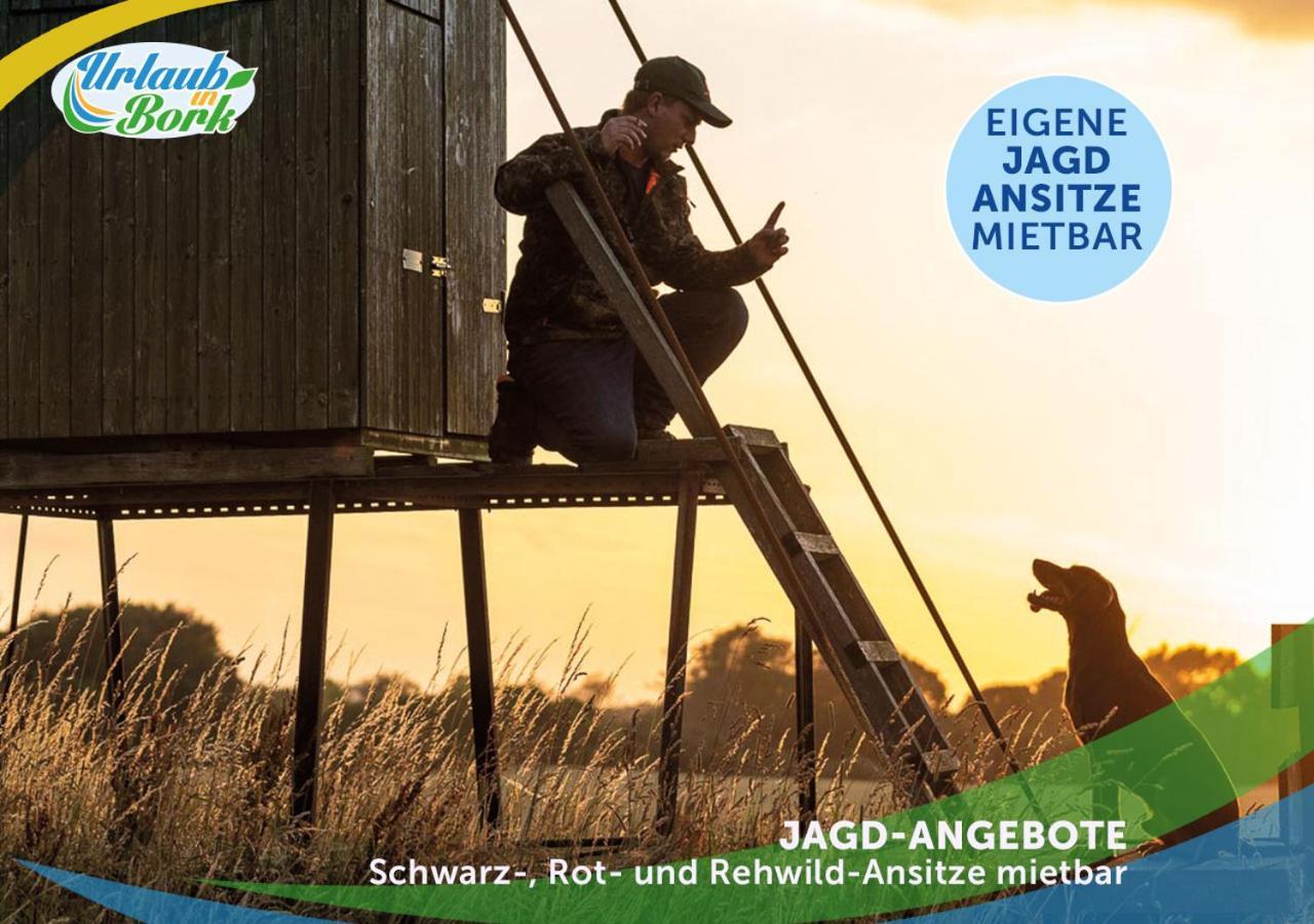 퀴리츠 Jagd-Angler-Holzhaus-Im-Wald-Am-See 빌라 외부 사진