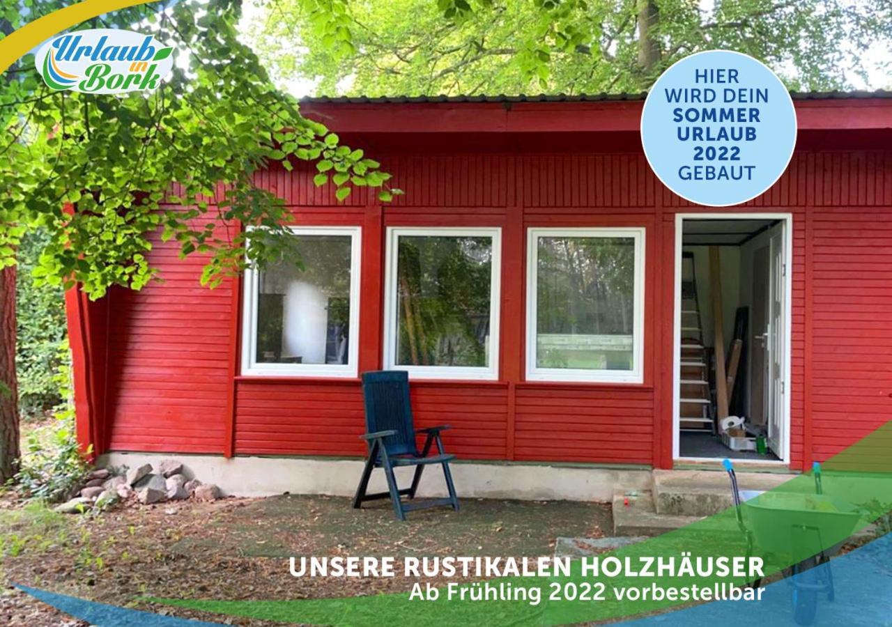 퀴리츠 Jagd-Angler-Holzhaus-Im-Wald-Am-See 빌라 외부 사진